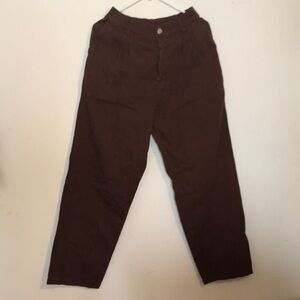 Big Bud Press Brown Trousers Elastic Waist S m